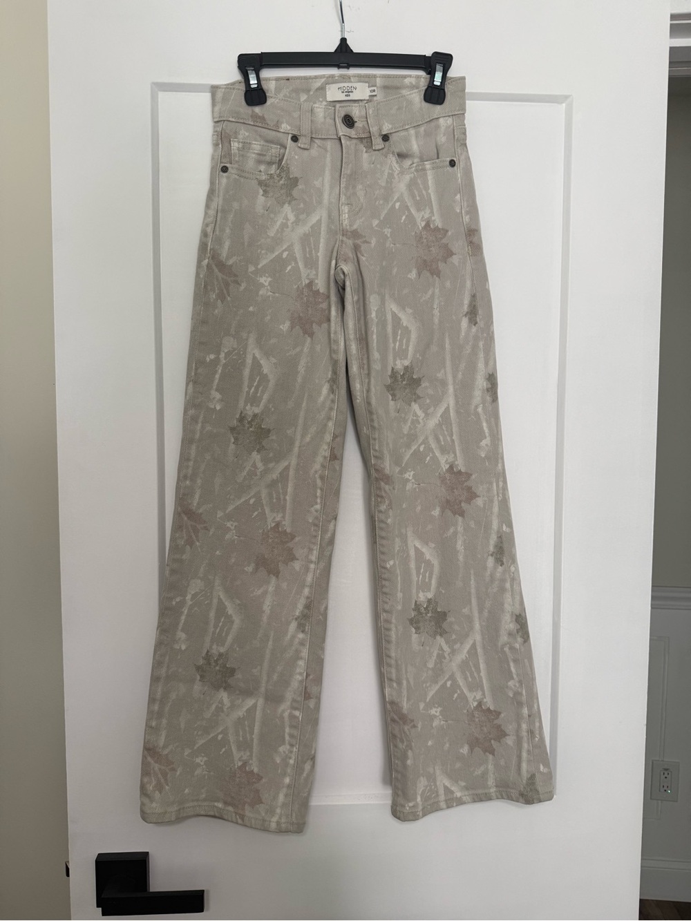 Girls HIDDEN Camo Straight Leg Pant 10R